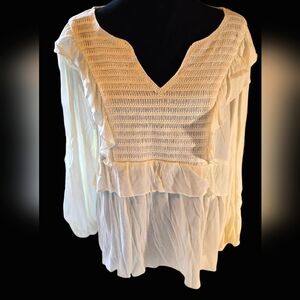 Lauren Conrad XL Cream Blouse